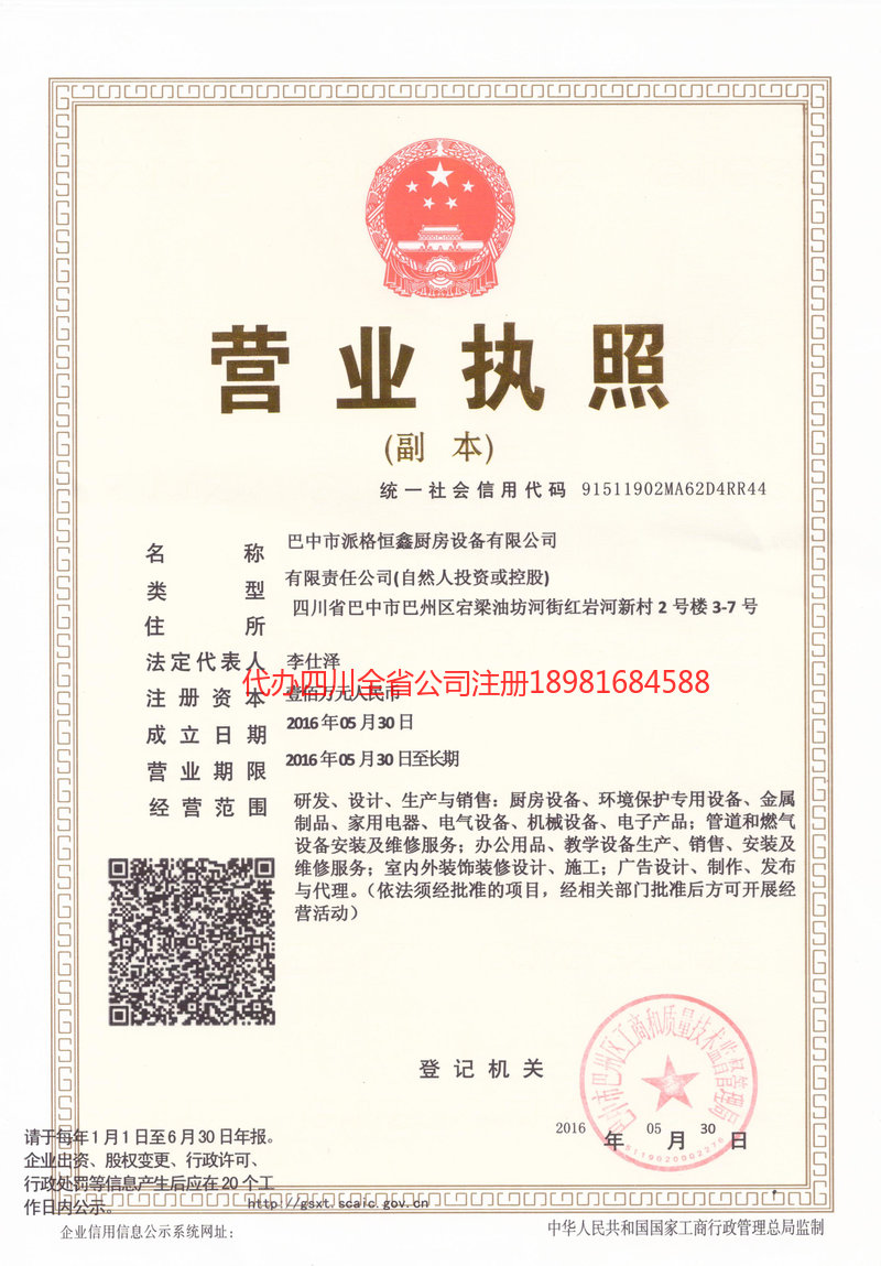 洪湖洪湖派格恒鑫厨房设备有限公司